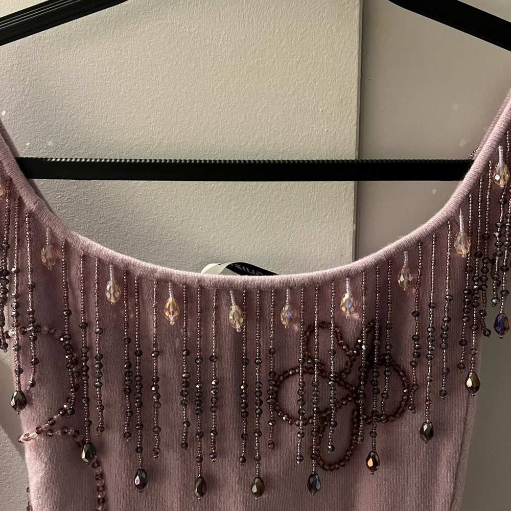 Guizio Beaded Floral Dress - Picture 7 of 7